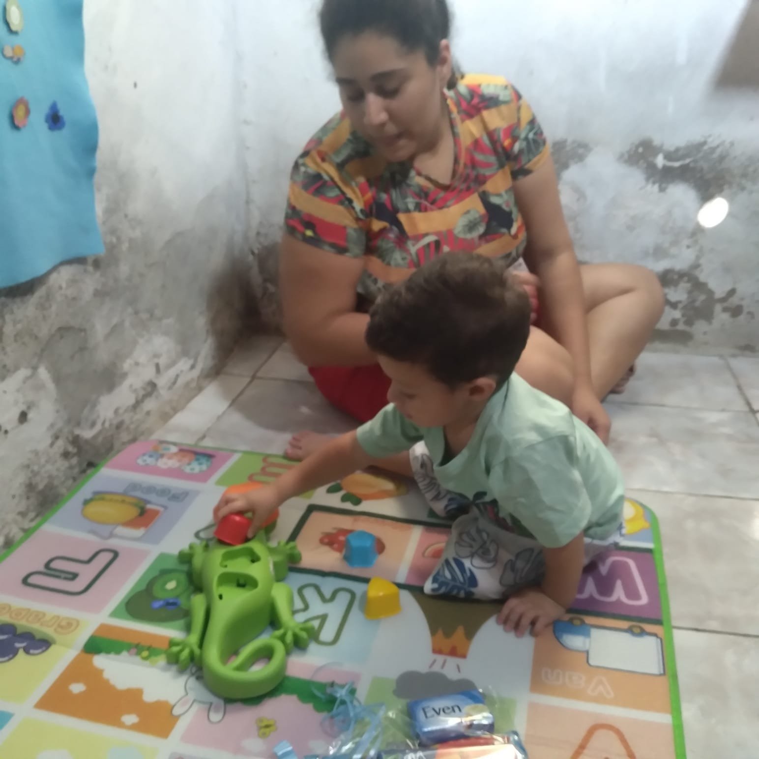 Programa atendimento no lar com crianças de 1 a 3 anos.